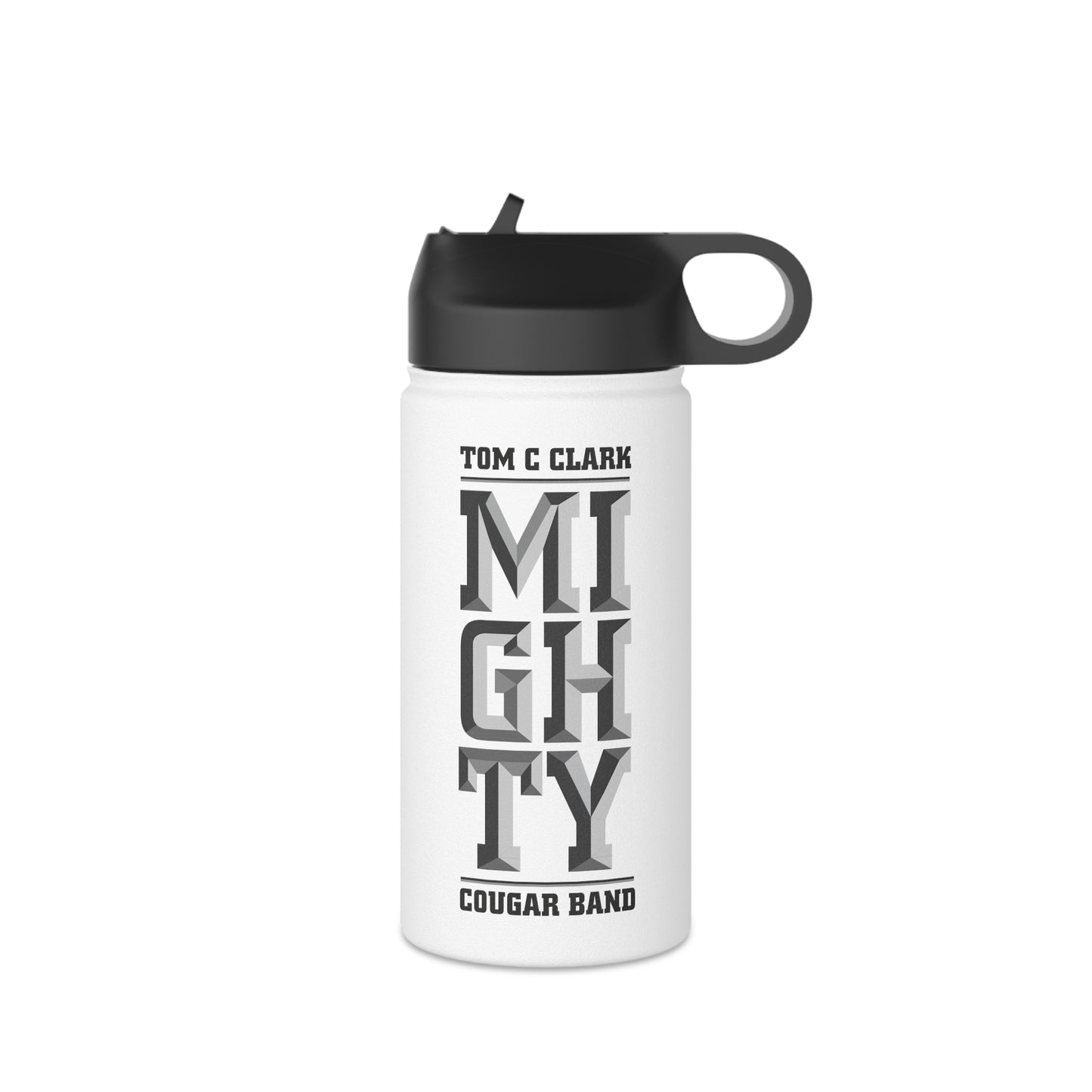 Mighty Cougar Band 3D - Stainless Steel Water Bottle (3 Sizes)