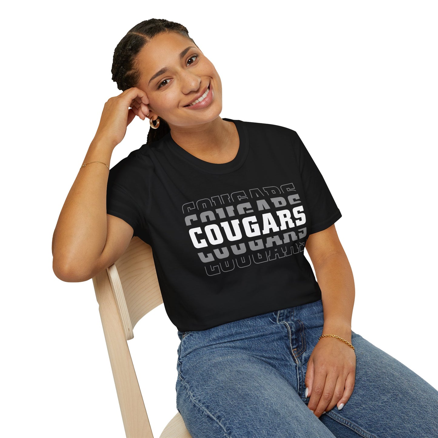 Cougars In the Middle - Unisex Softstyle T-Shirt