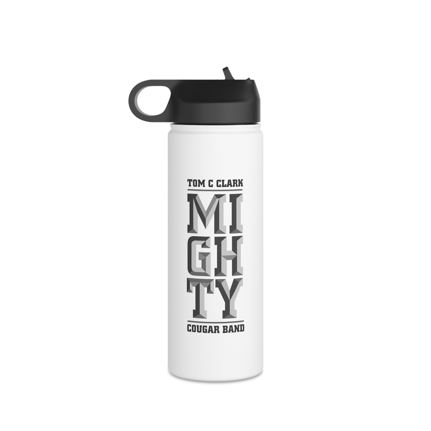 Mighty Cougar Band 3D - Stainless Steel Water Bottle (3 Sizes)