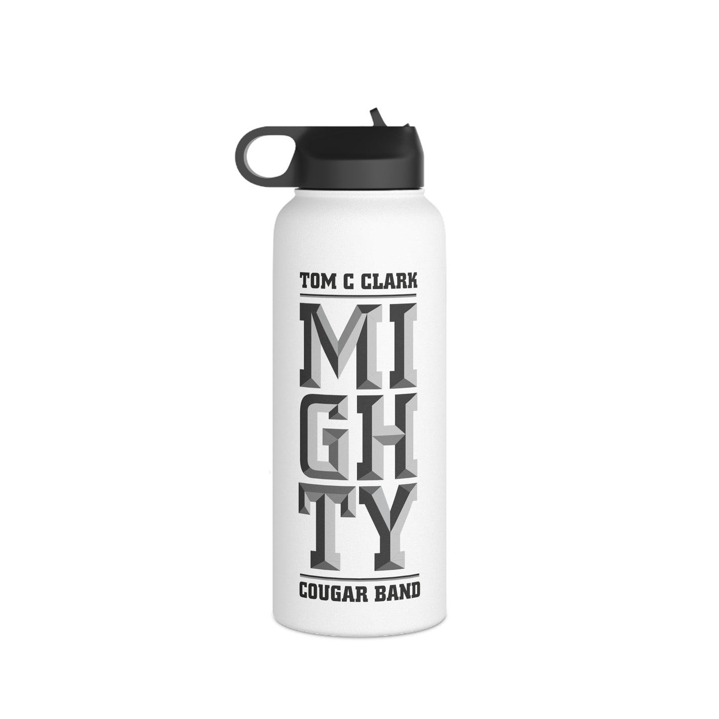 Mighty Cougar Band 3D - Stainless Steel Water Bottle (3 Sizes)