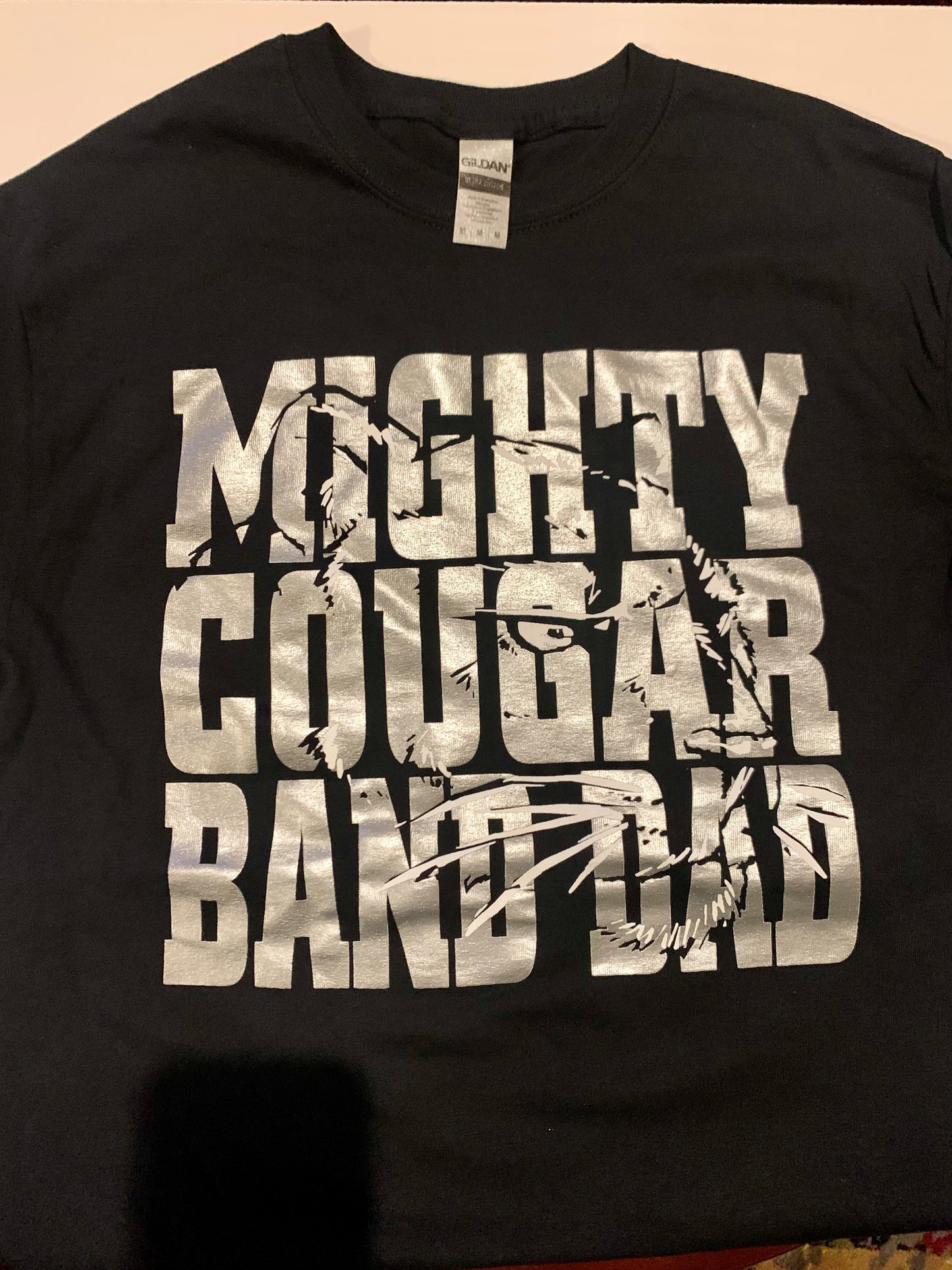 Mighty Cougar Band Dad T-Shirt (clearance item)- Local Pickup