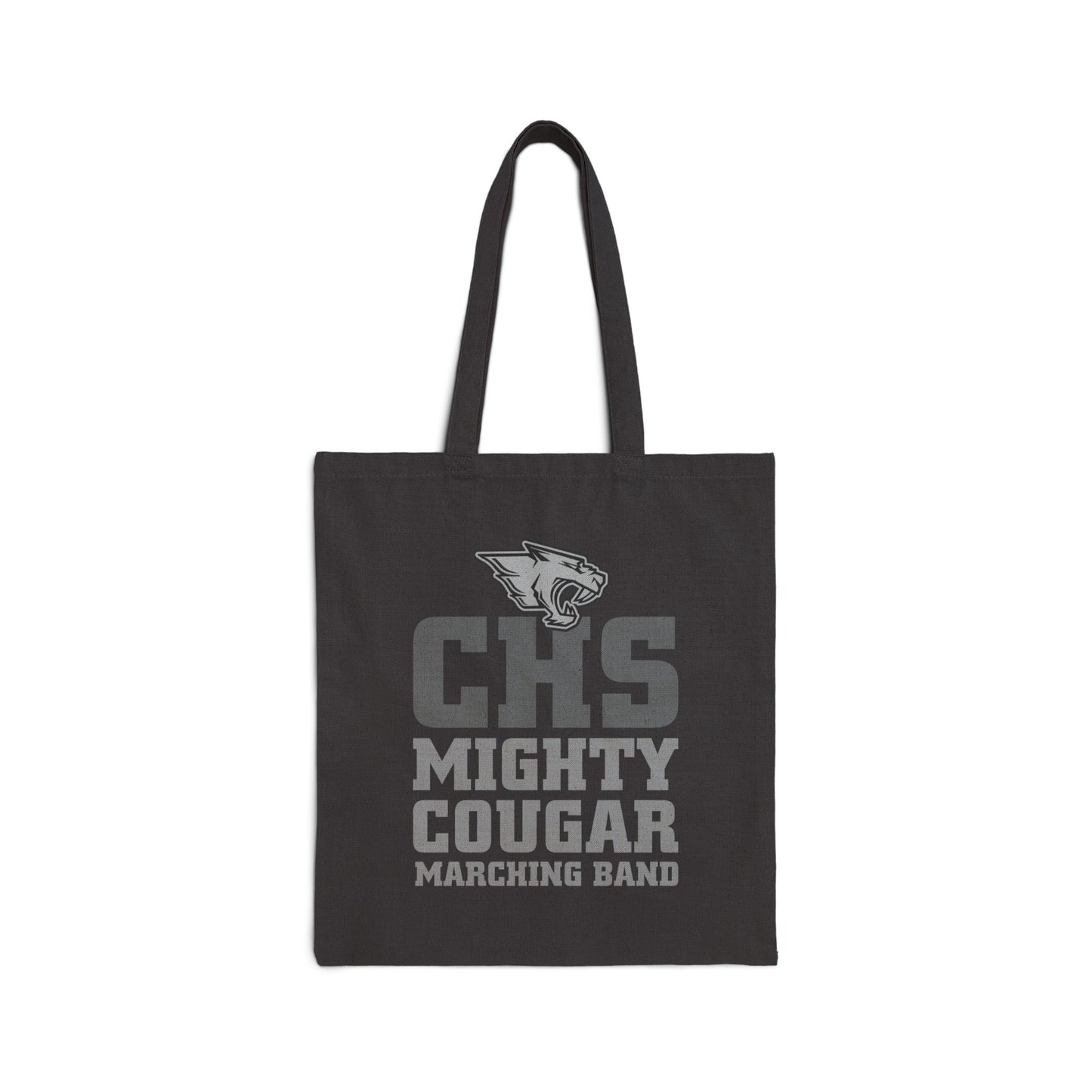 Mighty Cougar Marching Band - Cotton Canvas Tote Bag (Natural or Black)